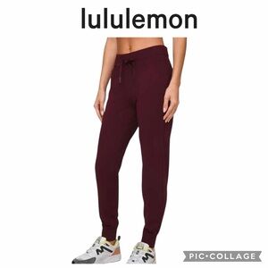 Lululemon Ready to Rulu jogger pants full length size 6 Maroon Cassis red